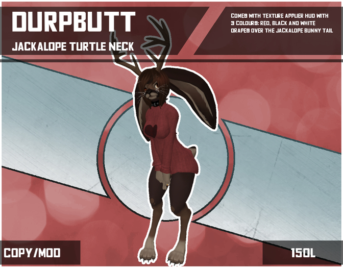 *DurpButt* Jackalope - Turtle Neck