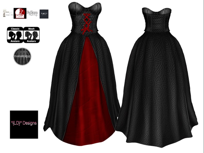 *{LD}* Tisha Gown - Goth