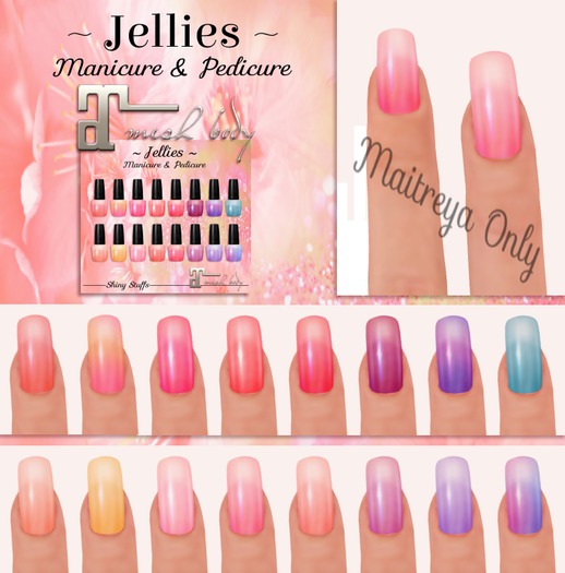 ~Shiny Stuffs~ Maitreya Jellies Nail HUD 