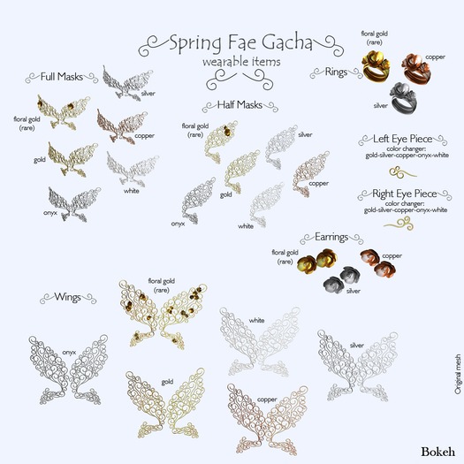 Bokeh - Spring Fae Earrings "Copper" (box)