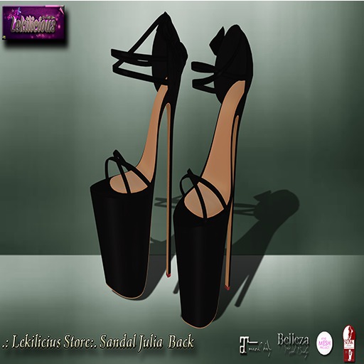 .: Lekilicious  Store:. Sandal Julia  Black  (BOXED)