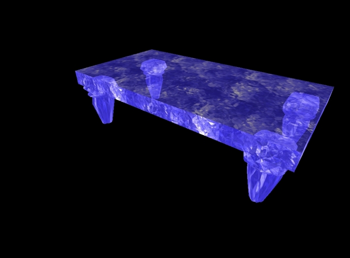 crystal 15 coffee table
