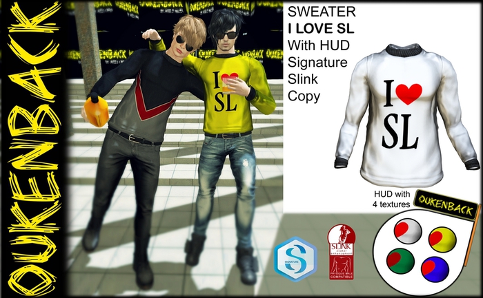 [ OUKENBACK] Sweater Love SL (Sig/Slink)