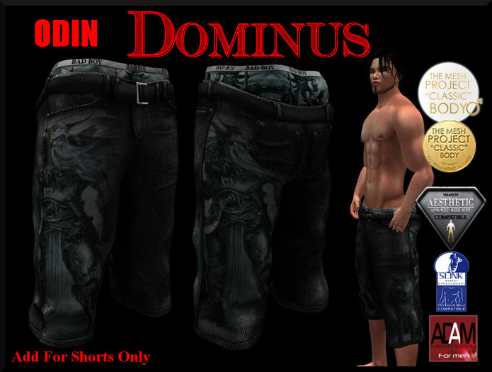 ~DOMINUS~BadBoy (Odin) Shorts (BOXED)