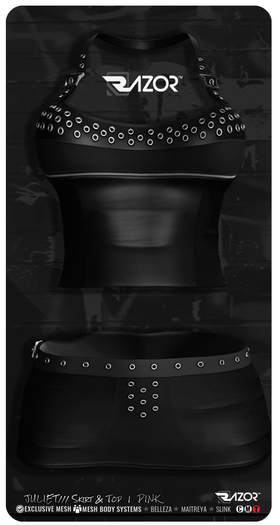 Razor/// Juliet Outfit - Black
