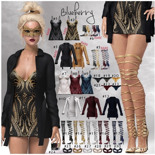 #6 Blueberry / Show Time / Hourglass - Ree Heels *ALL * / RARE