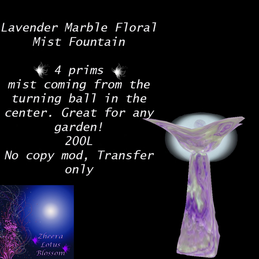 Lavender Mist Fountain
