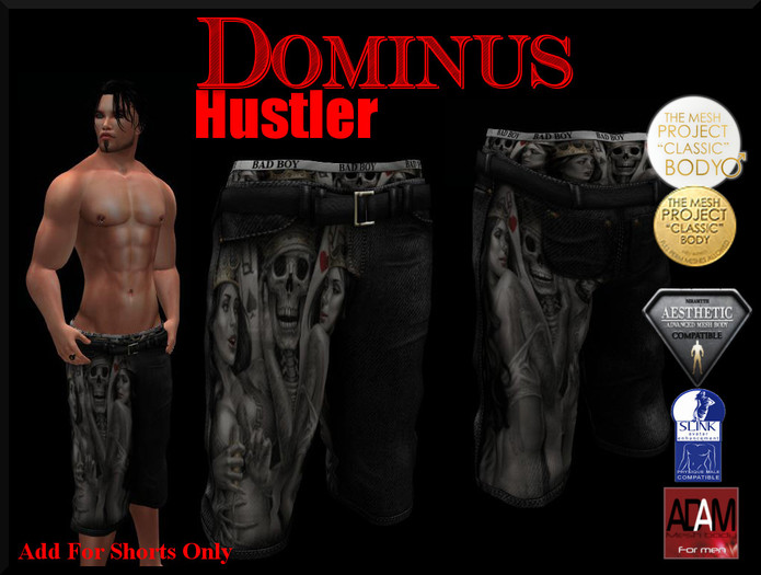 ~DOMINUS~BadBoy (Hustler) Shorts (BOXED)