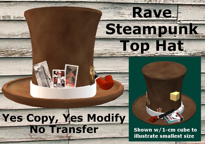 KFA Rave/Steampunk Top Hat (boxed)