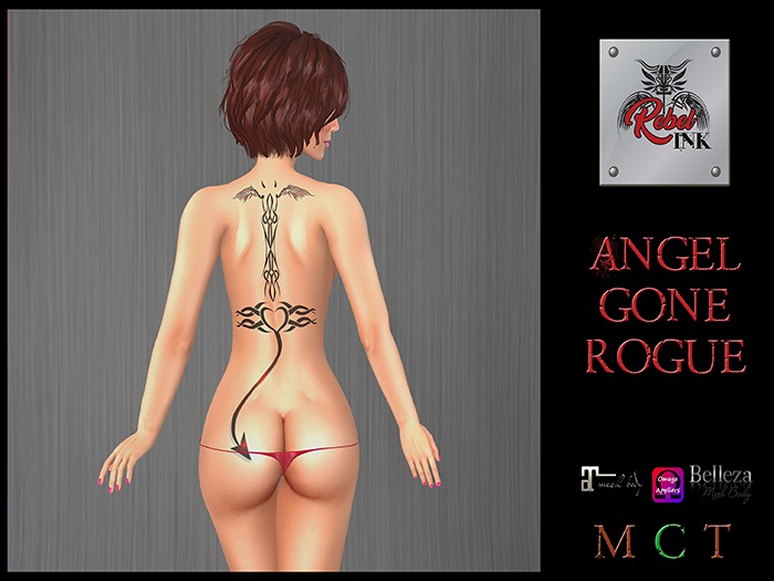Rebel Ink - Angel Gone Rogue Tattoo - Boxed