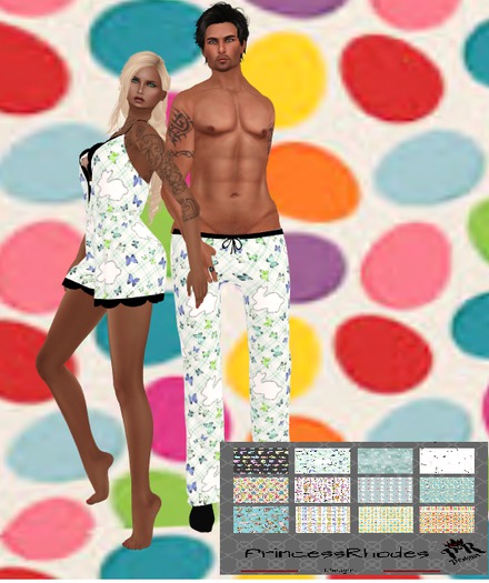 Easter Ahishar Guys PJ Pants With Hud "BOXED"