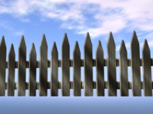 Picket Fence prims - 18 mm Mod/Copy