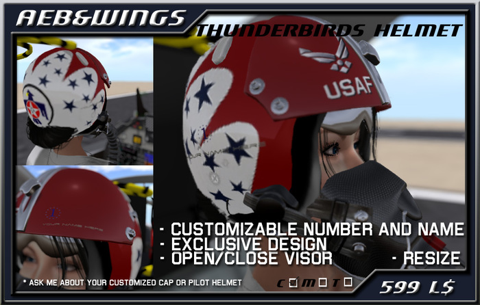 AEB&W Thunderbirds Helmet