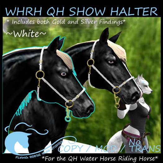 ~FHHS~ WHRH QH Show Halter -White