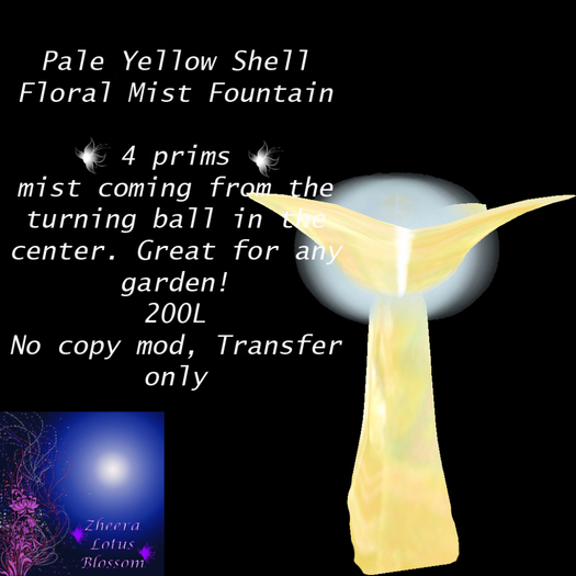 Pale Yellow Mist Fountain