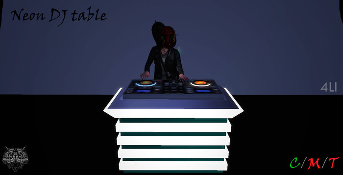 Neon DJ table