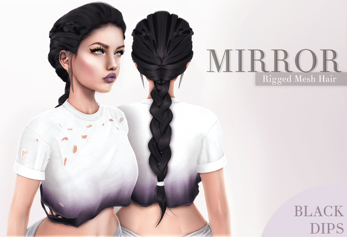 MIRROR - Lara Hair -BlackDIPS Pack- 