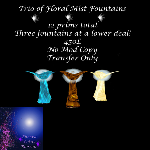 Mist Fountain Trio Set 4