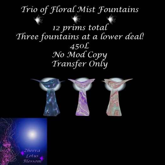 Mist Fountain Trio Set 7