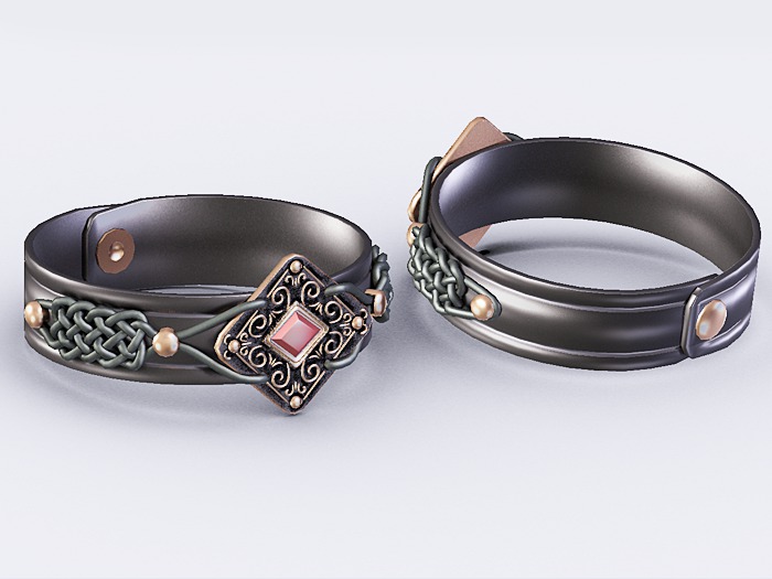 ::OESSO:: Unisex Leather bracelet