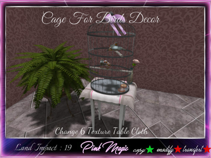 Pink Magic : Cage For Birds Decor