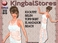 KS OUTFIT BELEN TOP&SKIRT EL MATADOR BEACH