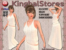 KS OUTFIT BELEN TOP&SKIRT EMBROIDERED