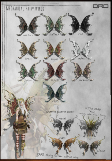 -DRD- mechanical wings - iron