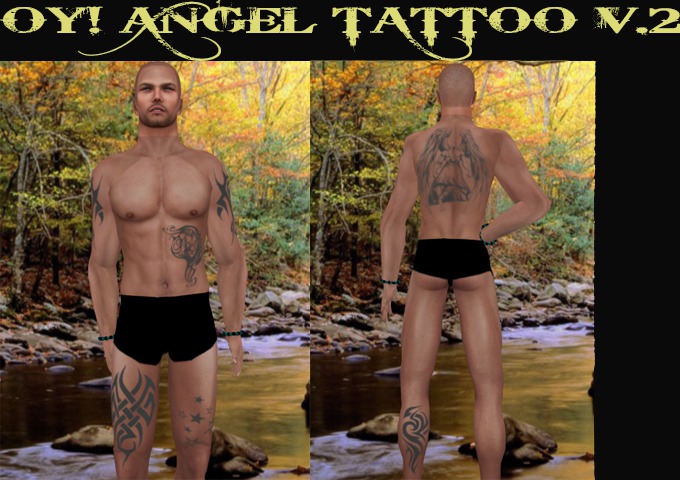 OY! ANGEL TATTOO V.2 + TEXTURE FULLPERM