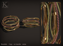 (Kunglers) Sharon bracelets - Plum