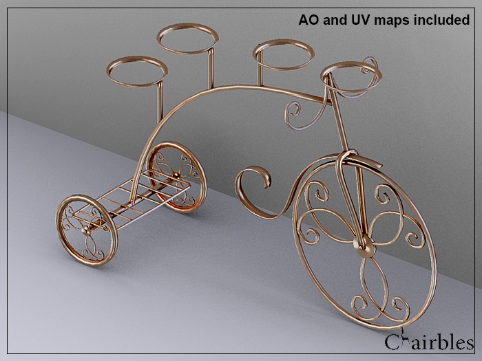 Bicycle-stand for flowerpots Full Permission