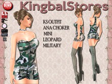 199 KS OUTFIT ANA CHOKER MINI MILITARY
