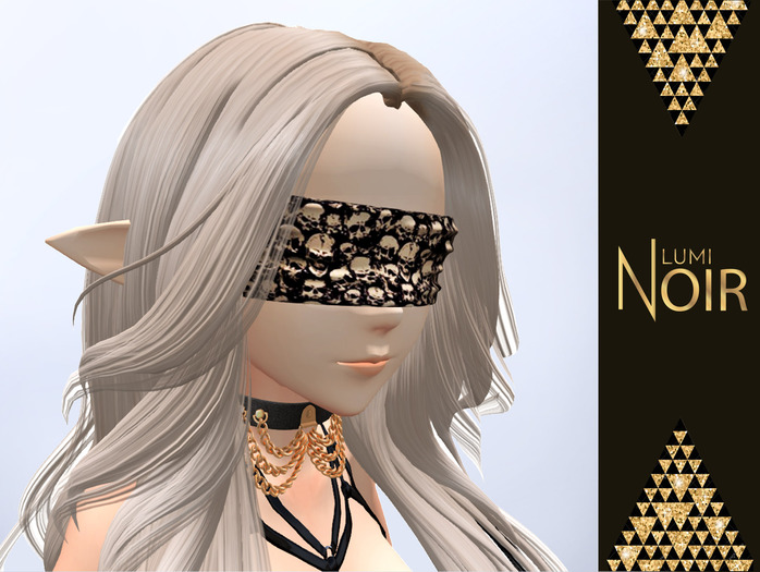 Lumi Noir - Blindfold - SKULLS
