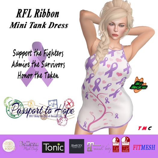 GD - RFL Ribbon Mini Tank Dress Classic+FitMesh+Slink+Maitreya+Belleza+TMP+Ebody+Tonic