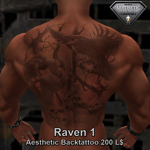 Grey's Tattoos - Raven 1