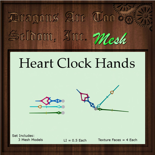 DATSI Mesh - Heart Clock Hands Set