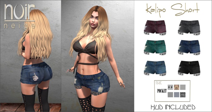 =Noir Neige= Kalipo Short - Demo BOX