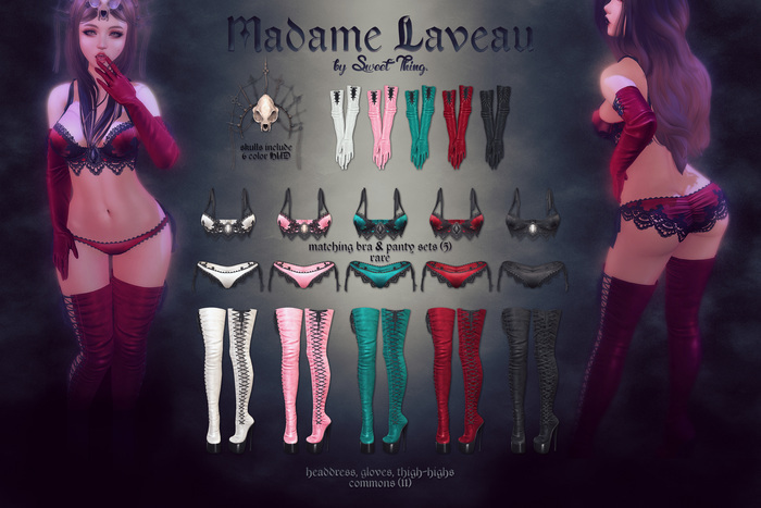 Sweet Thing. Madame Laveau Thigh Highs - Teal (Hourglass)