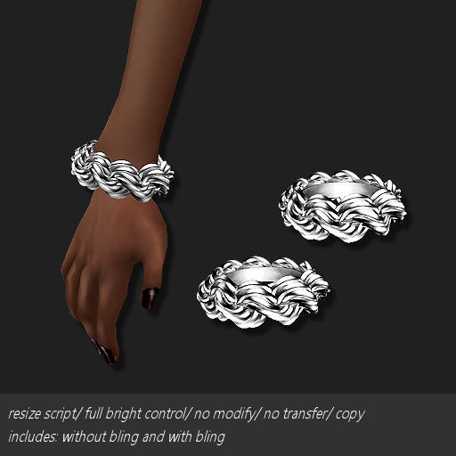 [DEMO] BRACELET ROPE PLATINUM    -RYCA-
