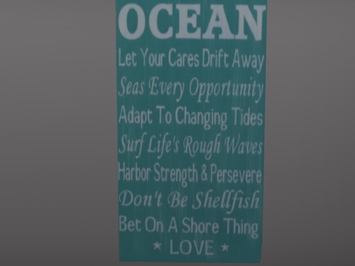 Ocean Rules on Wood