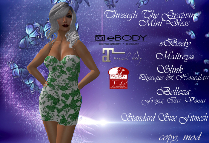 Group Gift -Through The Grapevine Mini Dress