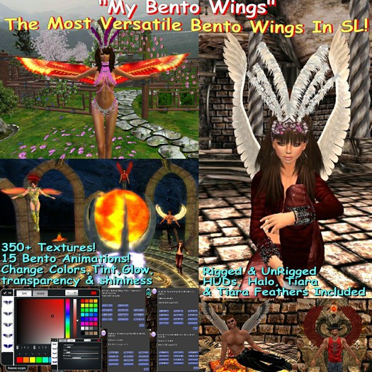 My Bento Wings Mesh w/Huds textures Changers and more...