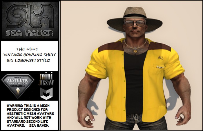 The Dude Bowling Shirt - Fitted Mesh