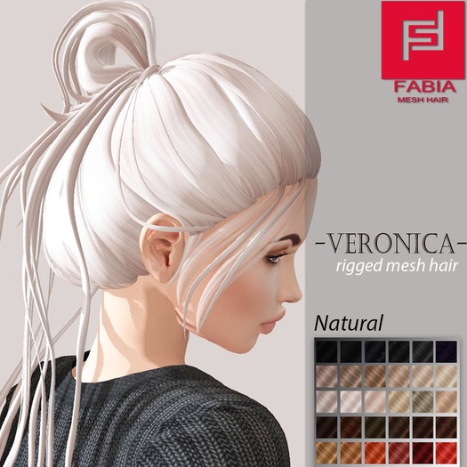 -FABIA- Mesh Hair  <Veronica> Natural Tones
