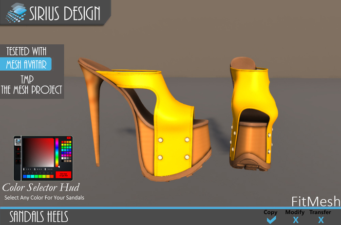 Sirius Design Sandals Heels TMP Boxed