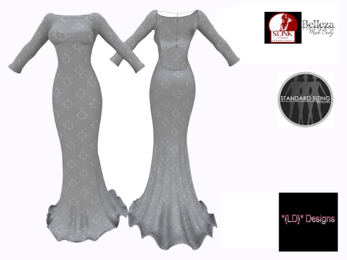*{LD}* Jordan Gown - White