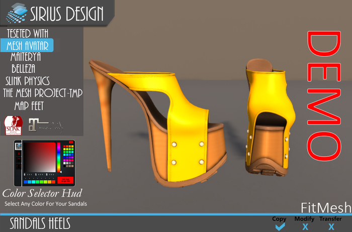 Sirius Design Sandals Heels DEMOS Boxed==ALL DEMOS==