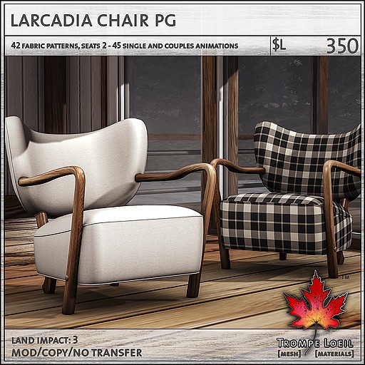 Trompe Loeil - Larcadia Chair PG [mesh]
