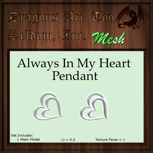 DATSI Mesh - Always In My Heart Pendant Set