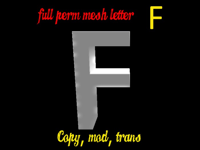 Mesh Letter F